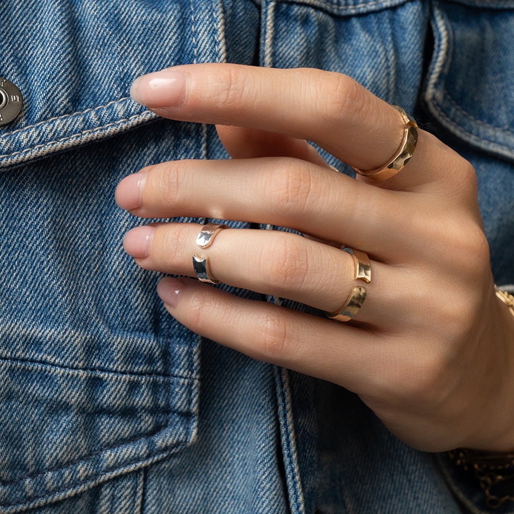 
                      
                        Luna Geometric Open Ring
                      
                    