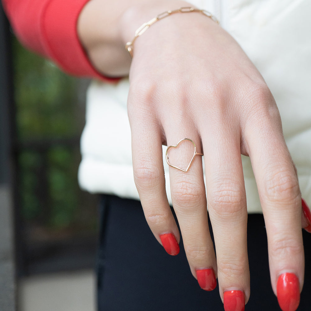 Gold Heart Ring