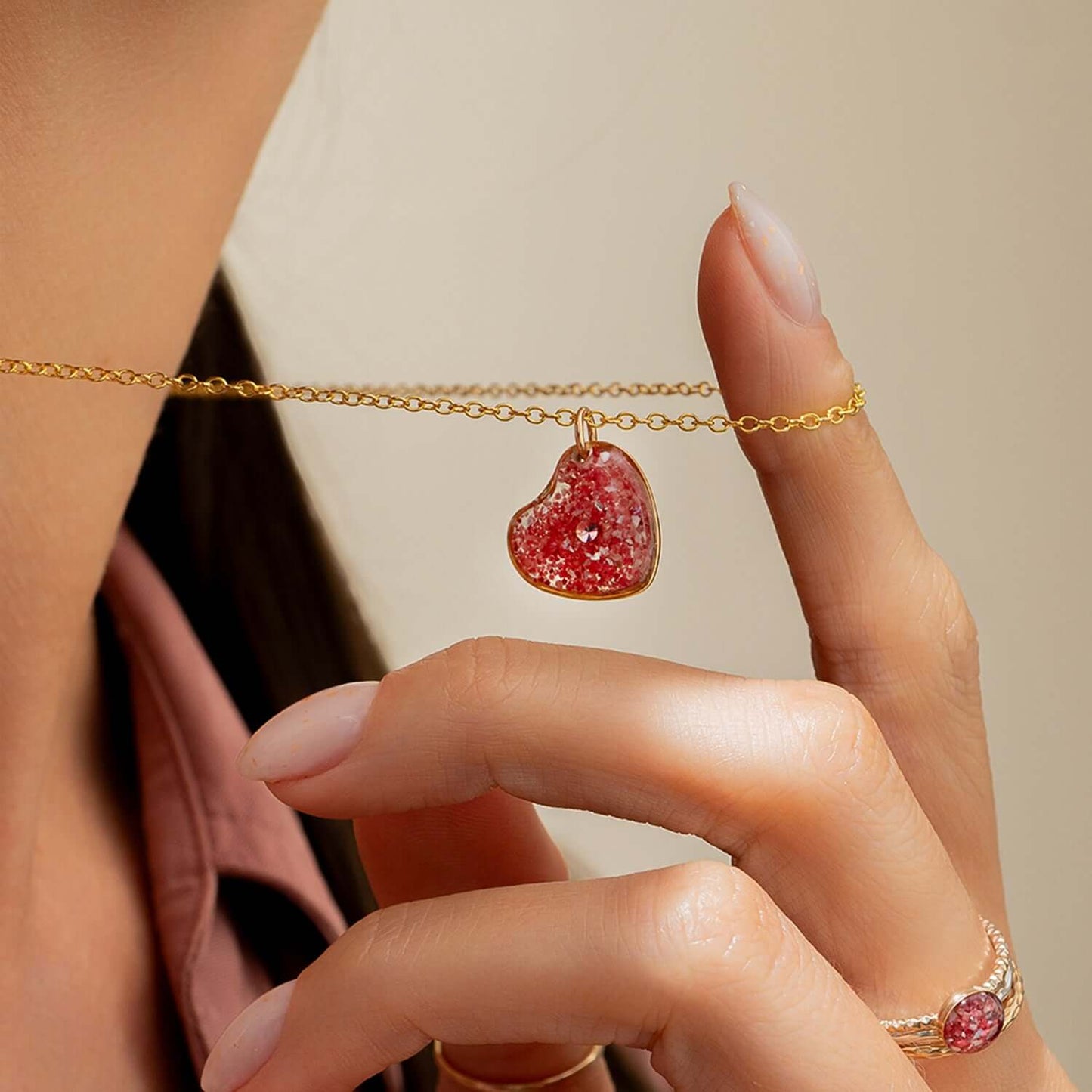 Rose Pink Necklace - Kate Koel