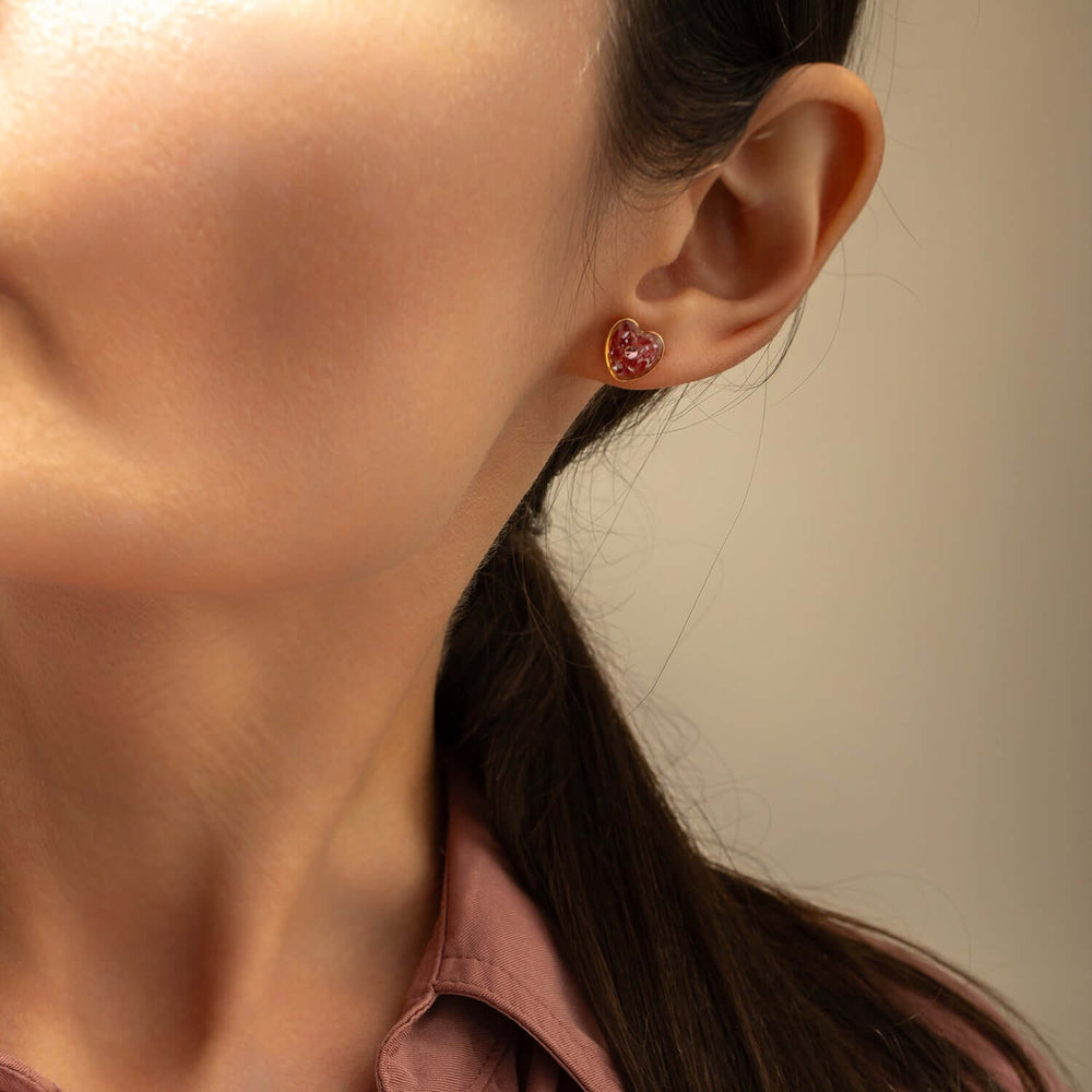 Rose Pink Stud Earrings - Kate Koel