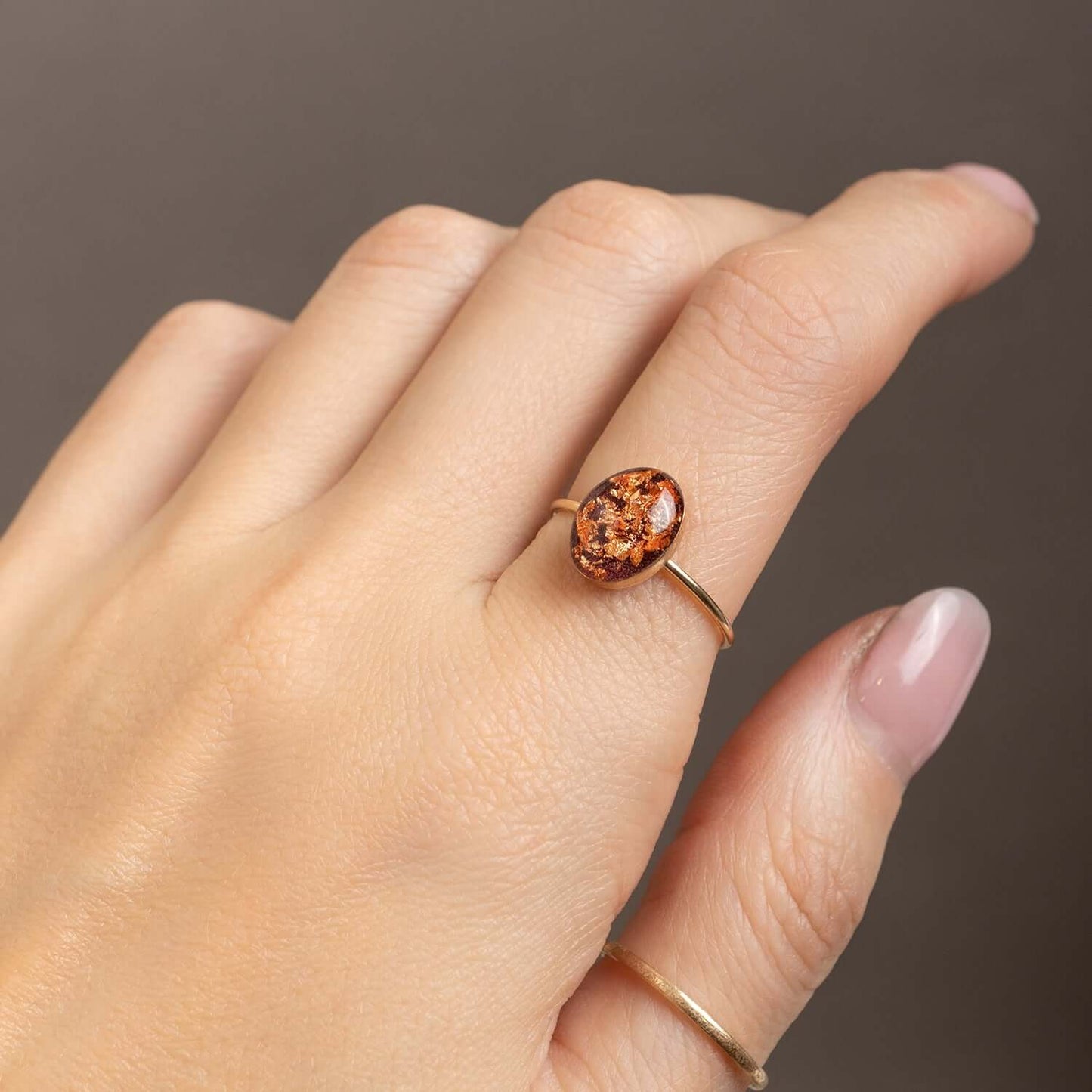 Rouge Copper Oval Ring - Kate Koel