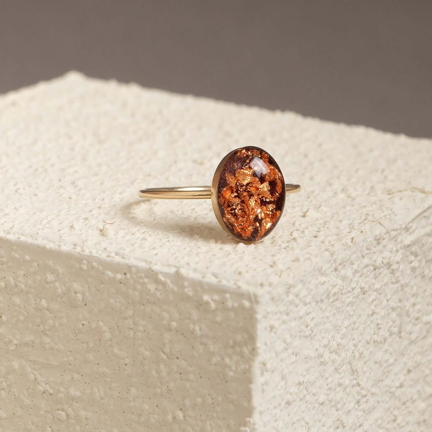 Rouge Copper Oval Ring - Kate Koel