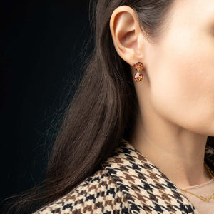 Rouge Two - Circle Stud Earrings - Kate Koel