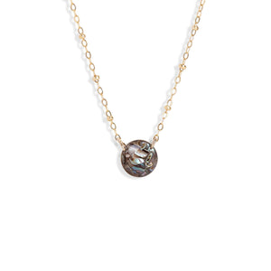 Round Abalone Shell Necklace - Kate Koel
