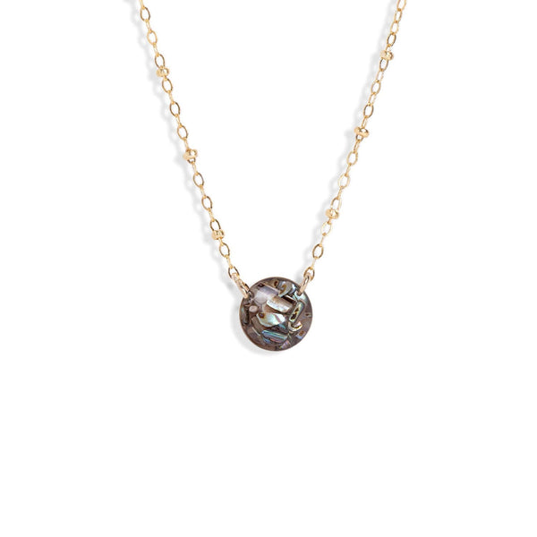 Round Abalone Shell Necklace - Kate Koel