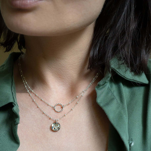 Round Abalone Shell Necklace - Kate Koel