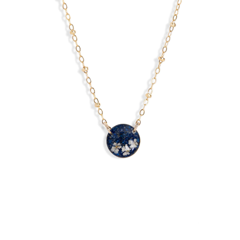 Round Gem Flower Necklace - Kate Koel