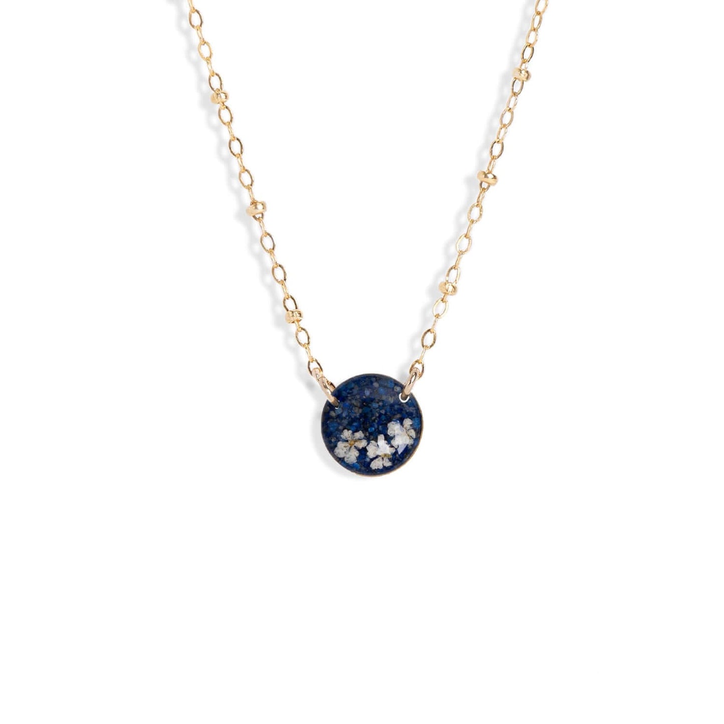 Round Gem Flower Necklace - Kate Koel