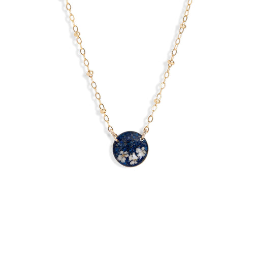 Round Gem Flower Necklace - Kate Koel