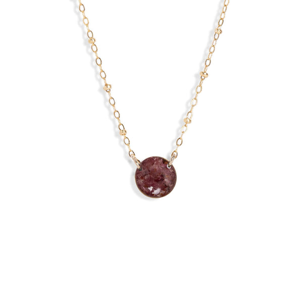 Round Gem Necklace - Kate Koel