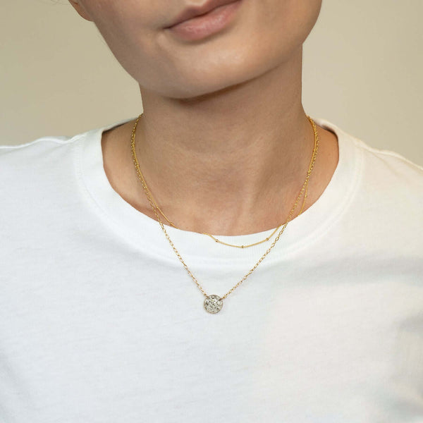 Round Gem Necklace - Kate Koel
