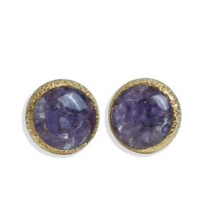Round Gemstone Studs - Kate Koel