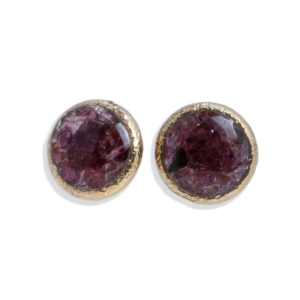 Round Gemstone Studs - Kate Koel