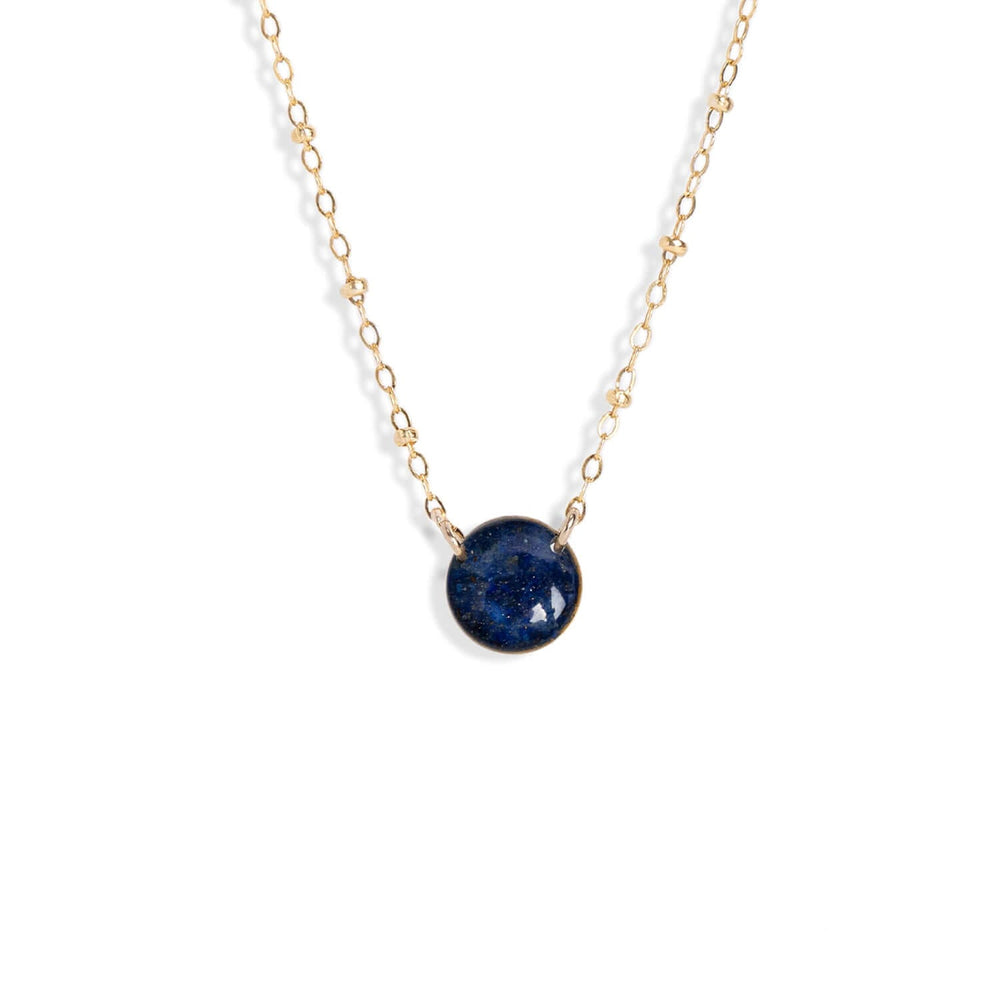 Round Lapis Necklace - Kate Koel