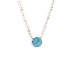 Round Ocean Blue Necklace - Kate Koel