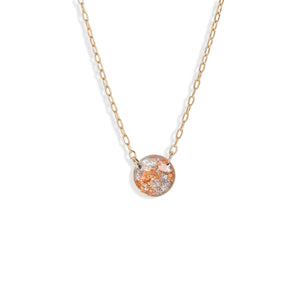 Round Shimmer Foil Necklace - Kate Koel