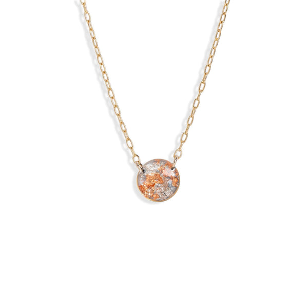 Round Shimmer Foil Necklace - Kate Koel