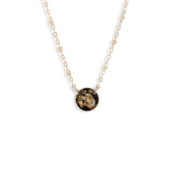 Round Shimmer Foil Necklace - Kate Koel