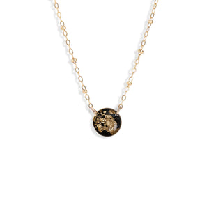 Round Shimmer Foil Necklace - Kate Koel