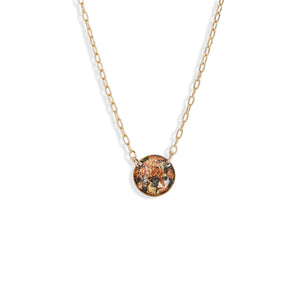 Round Shimmer Foil Necklace - Kate Koel
