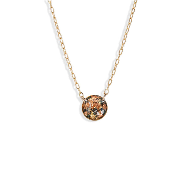 Round Shimmer Foil Necklace - Kate Koel