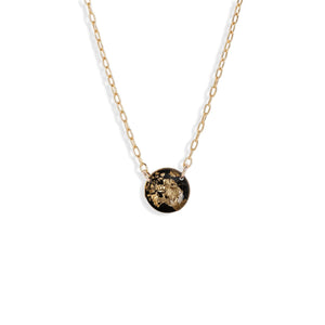 Round Shimmer Foil Necklace - Kate Koel