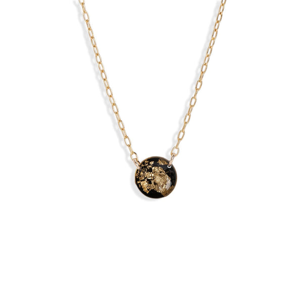 Round Shimmer Foil Necklace - Kate Koel