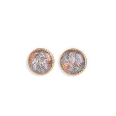 Round Shimmer Foils Stud Earrings - Kate Koel