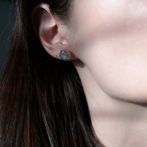 Round Shimmer Foils Stud Earrings - Kate Koel