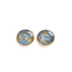 Round Shimmer Foils Stud Earrings - Kate Koel