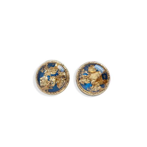 Round Shimmer Foils Stud Earrings - Kate Koel