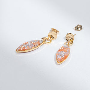 Sakura Oval Dangle Earrings