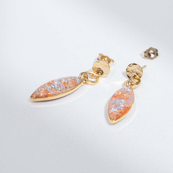 Sakura Oval Dangle Earrings
