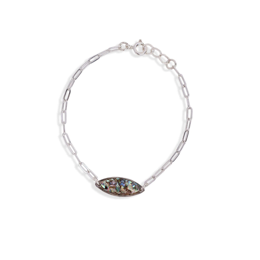 Silver Abalone Oval Bracelet - Kate Koel