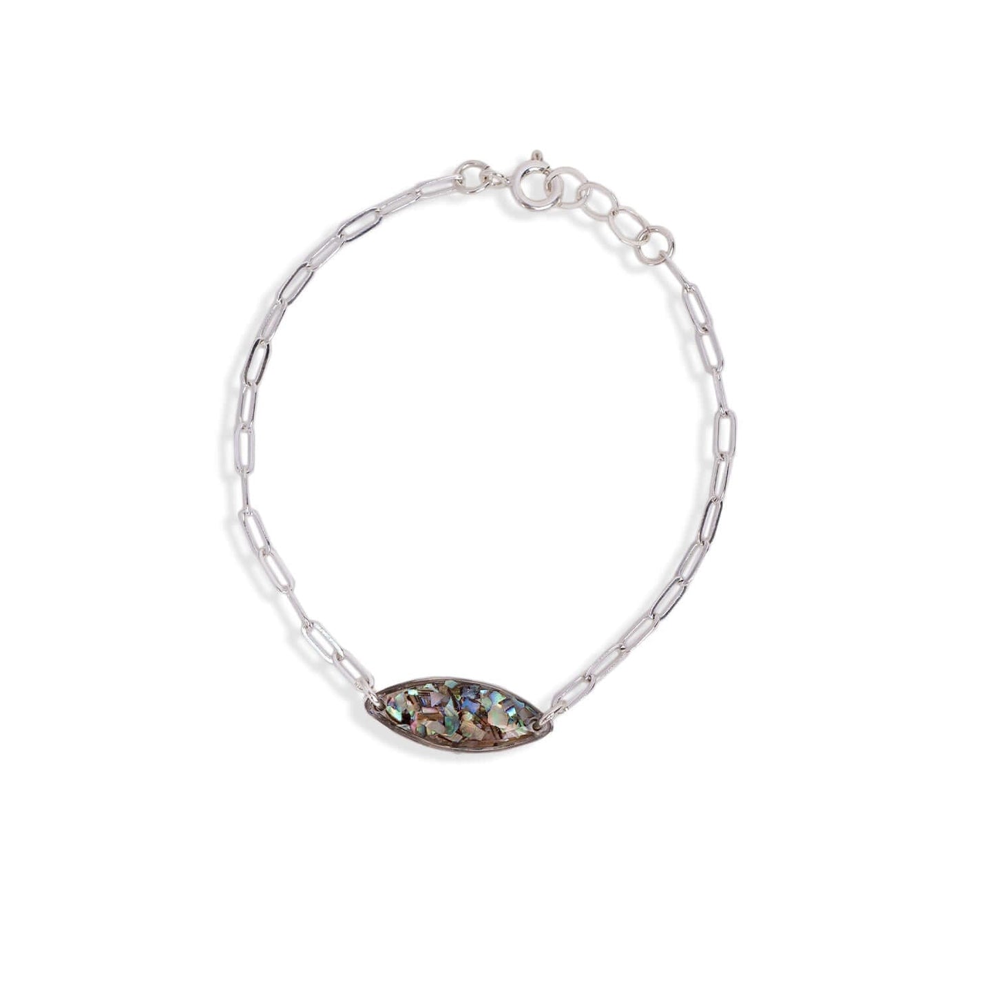 Silver Abalone Oval Bracelet - Kate Koel