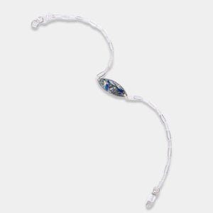 Silver Ocean Mix Oval Bracelet - Kate Koel