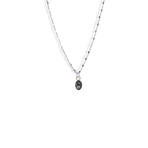 Silver Tiny Round Galaxy Necklace - Kate Koel