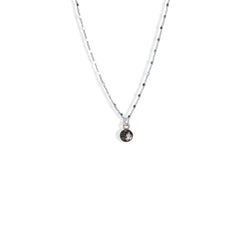 Silver Tiny Round Galaxy Necklace - Kate Koel