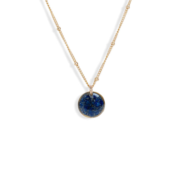 Small Circle Gem Necklace - Kate Koel