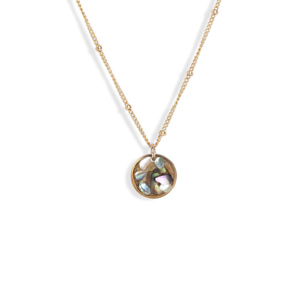 Small Circle Gem Necklace - Kate Koel