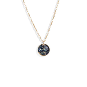 Small Circle Gem Necklace - Kate Koel