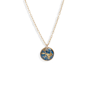 Small Circle Shimmering Necklace - Kate Koel