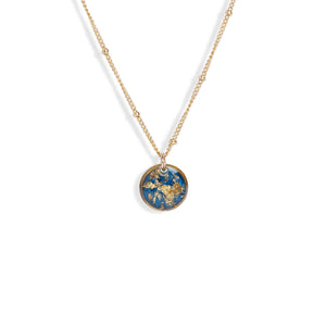 Small Circle Shimmering Necklace - Kate Koel