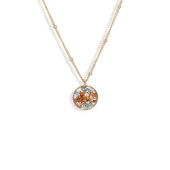 Small Circle Shimmering Necklace - Kate Koel