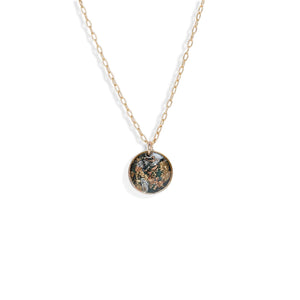 Small Circle Shimmering Necklace - Kate Koel