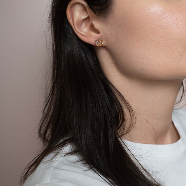 Small Heart Stud Earrings - Kate Koel