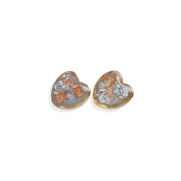 Small Heart Stud Earrings - Kate Koel