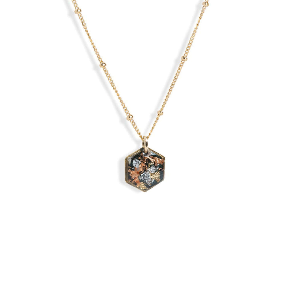 Small Hexagon Fall Necklace - Kate Koel