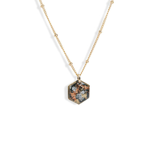 Small Hexagon Fall Necklace - Kate Koel