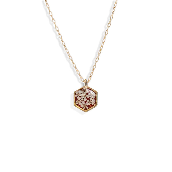 Small Hexagon Flower Necklace - Kate Koel